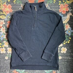 Crewcuts Boys Navy Blue Half-Zip Pullover, Size Small (6-7)
